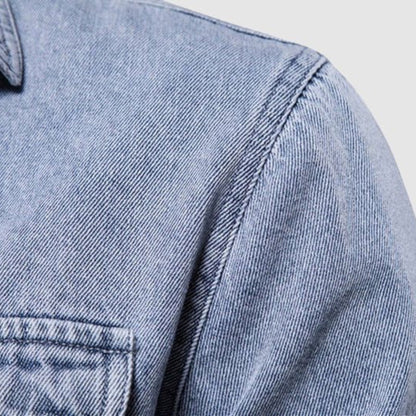 Kenyon - Klassiek denim overhemd met knoopsluiting