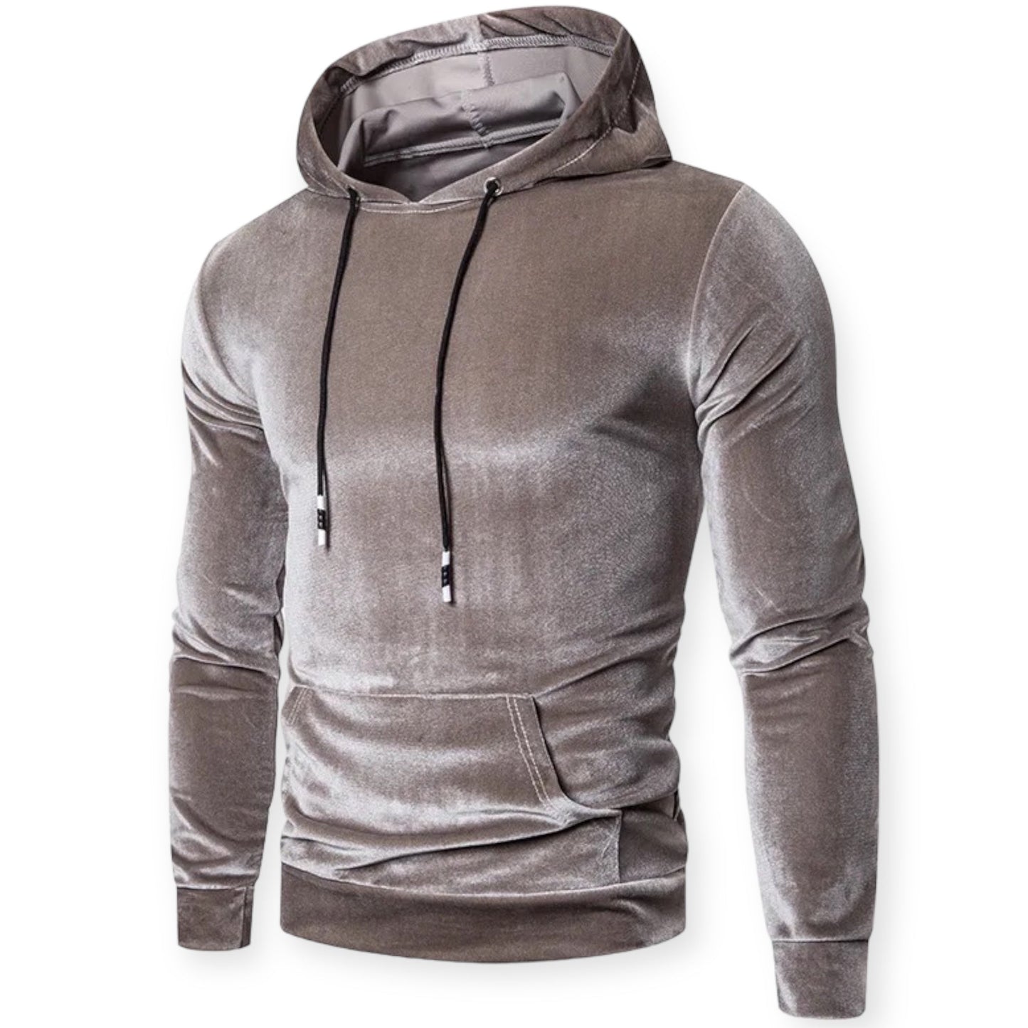 Wrigley - Luxe fluwelen fleece hoodie trui