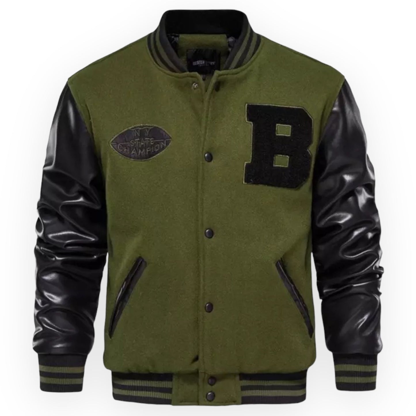 Hollis - Casual “B” patch varsity-jasje