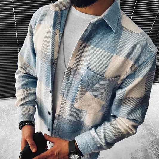Lupin - Casual herenoverhemd met ruitpatroon