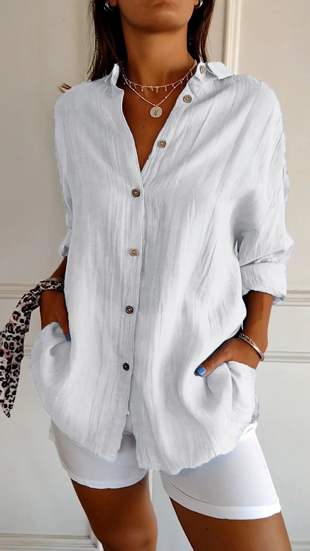 Casual Button Down Overhemd voor Dames - Carina