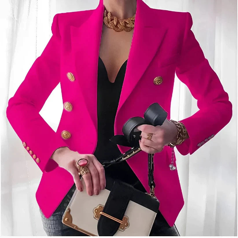Merry - Chique formele blazer met knoopmanchetten en double-breasted ontwerp