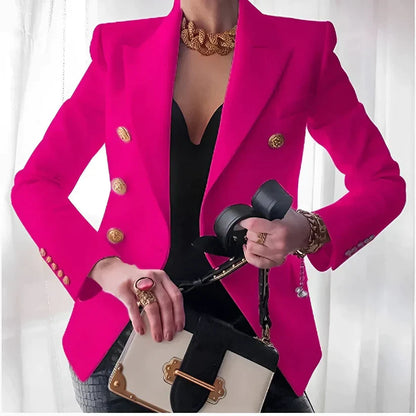 Merry - Chique formele blazer met knoopmanchetten en double-breasted ontwerp