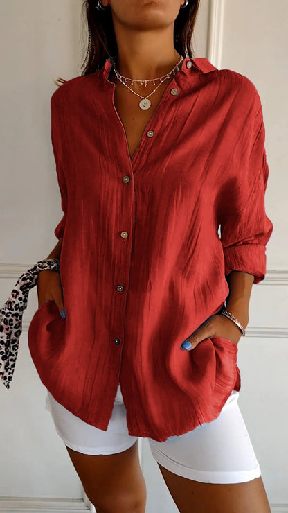 Casual Button Down Overhemd voor Dames - Carina