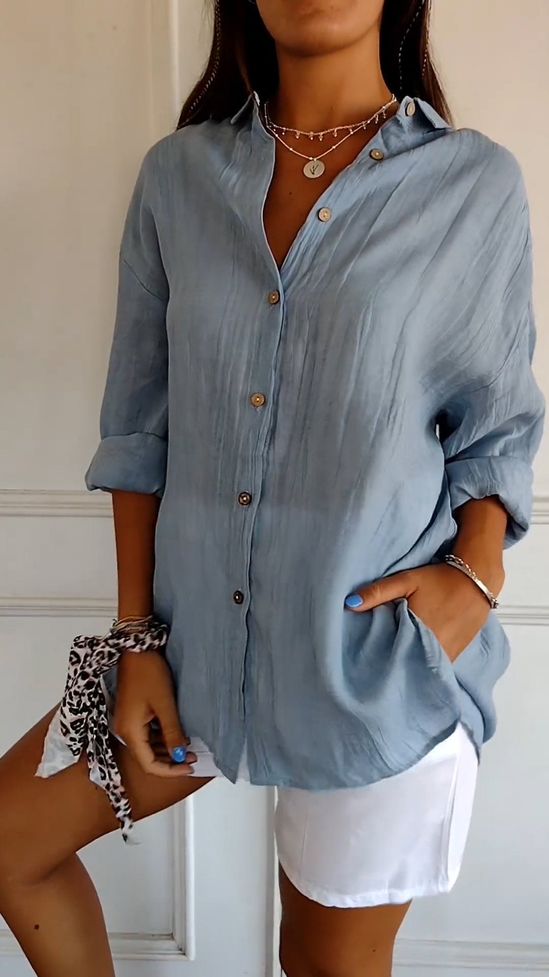 Casual Button Down Overhemd voor Dames - Carina