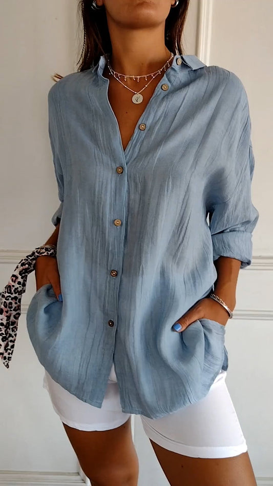 Casual Button Down Overhemd voor Dames - Carina