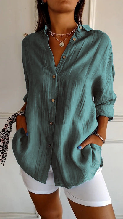 Casual Button Down Overhemd voor Dames - Carina