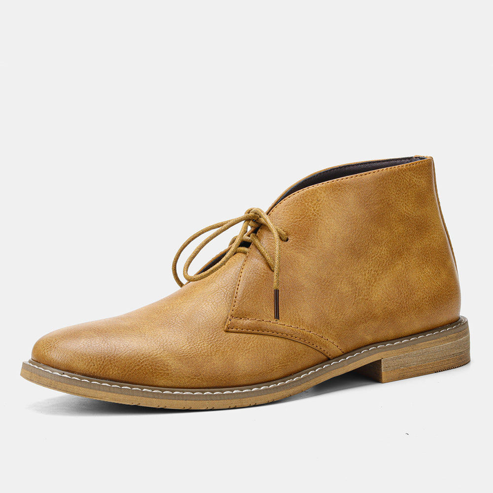 Menes - Herenschoenen klassieke veterlaarzen met enkelhoogte