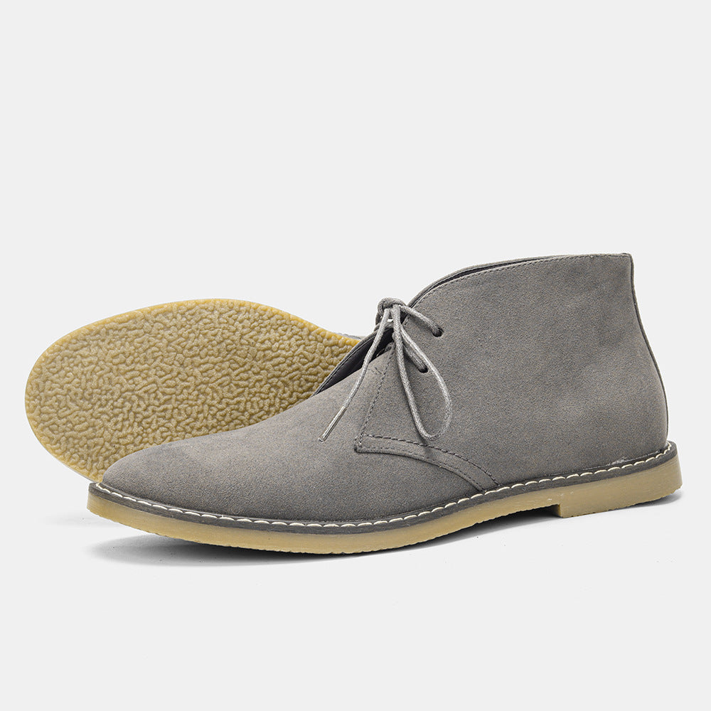 Menes - Herenschoenen klassieke veterlaarzen met enkelhoogte