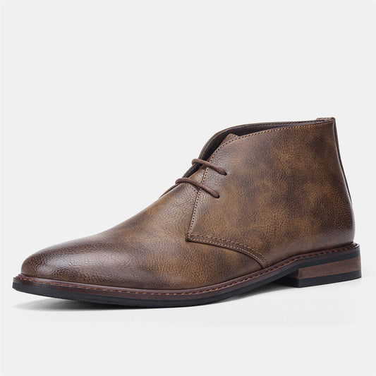 Menes - Herenschoenen klassieke veterlaarzen met enkelhoogte