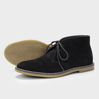 Menes - Herenschoenen klassieke veterlaarzen met enkelhoogte