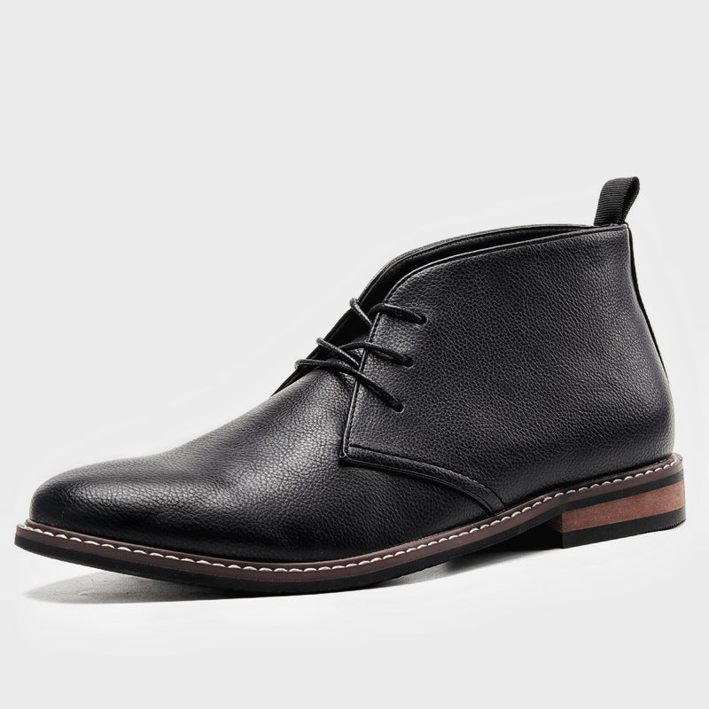 Menes - Herenschoenen klassieke veterlaarzen met enkelhoogte