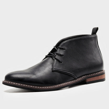 Menes - Herenschoenen klassieke veterlaarzen met enkelhoogte
