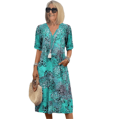 Sidonia - Casual zomerse v-hals jurk voor dames