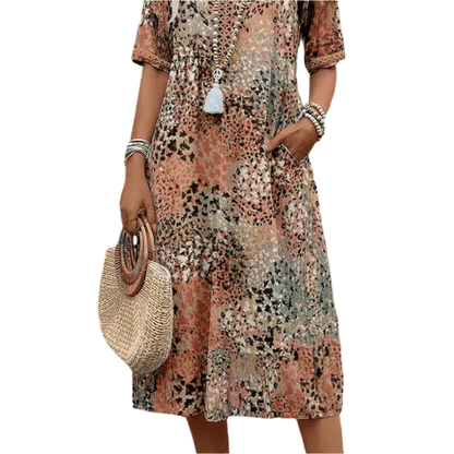Sidonia - Casual zomerse v-hals jurk voor dames