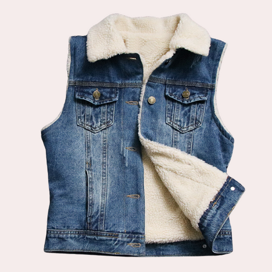 Kalista - Mouwloos denim vest voor dames