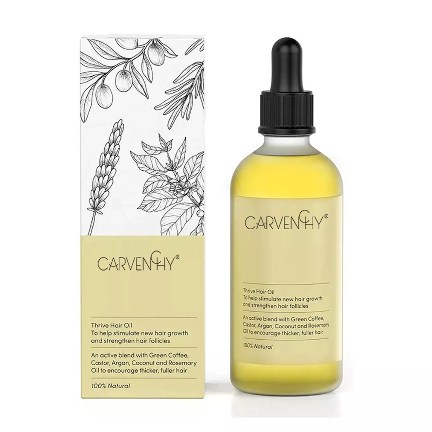 Natuurlijke Haargroei Olie | 100% organic serum | Castor | Argan | Kokos