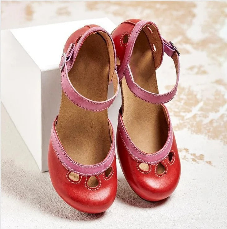 Mathilde - Dames sandalen met bandje en blokhak