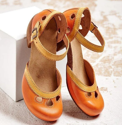 Mathilde - Dames sandalen met bandje en blokhak