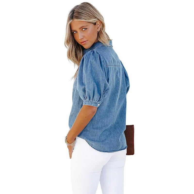 Jara | klassiek comfortabel denim overhemd