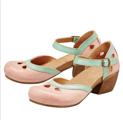 Mathilde - Dames sandalen met bandje en blokhak