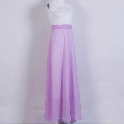 Nicoletta - Mouwloze avondjurk met hoge hals voor dames