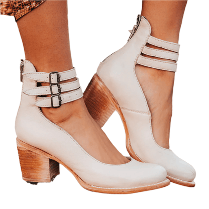 Sybilla - Elegante hoge hakken met dubbele bandjes