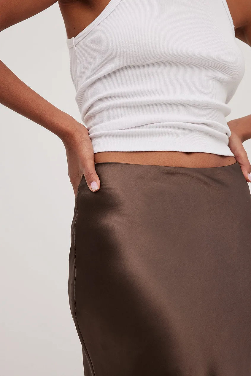 Effie - Klassieke satijnen midirok voor dames