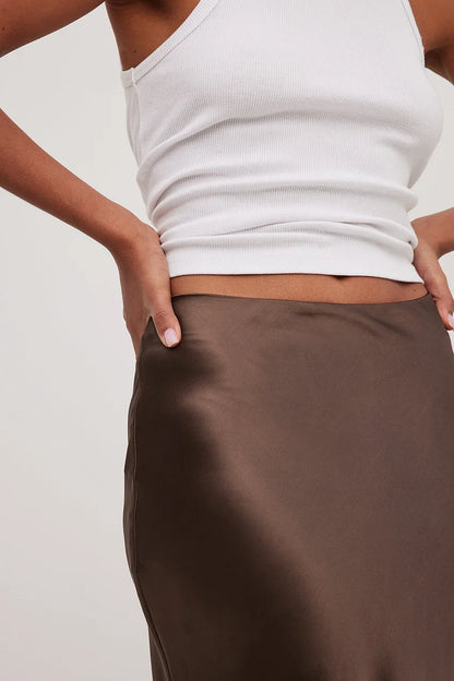 Effie - Klassieke satijnen midirok voor dames