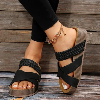 Elaiza - Dames sandalen met dikke zool