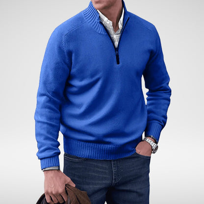 Bowen - Half-zip gebreide trui voor heren
