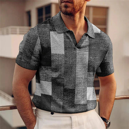 Marvin – Herenshirt met kleurrijk blokjespatroon