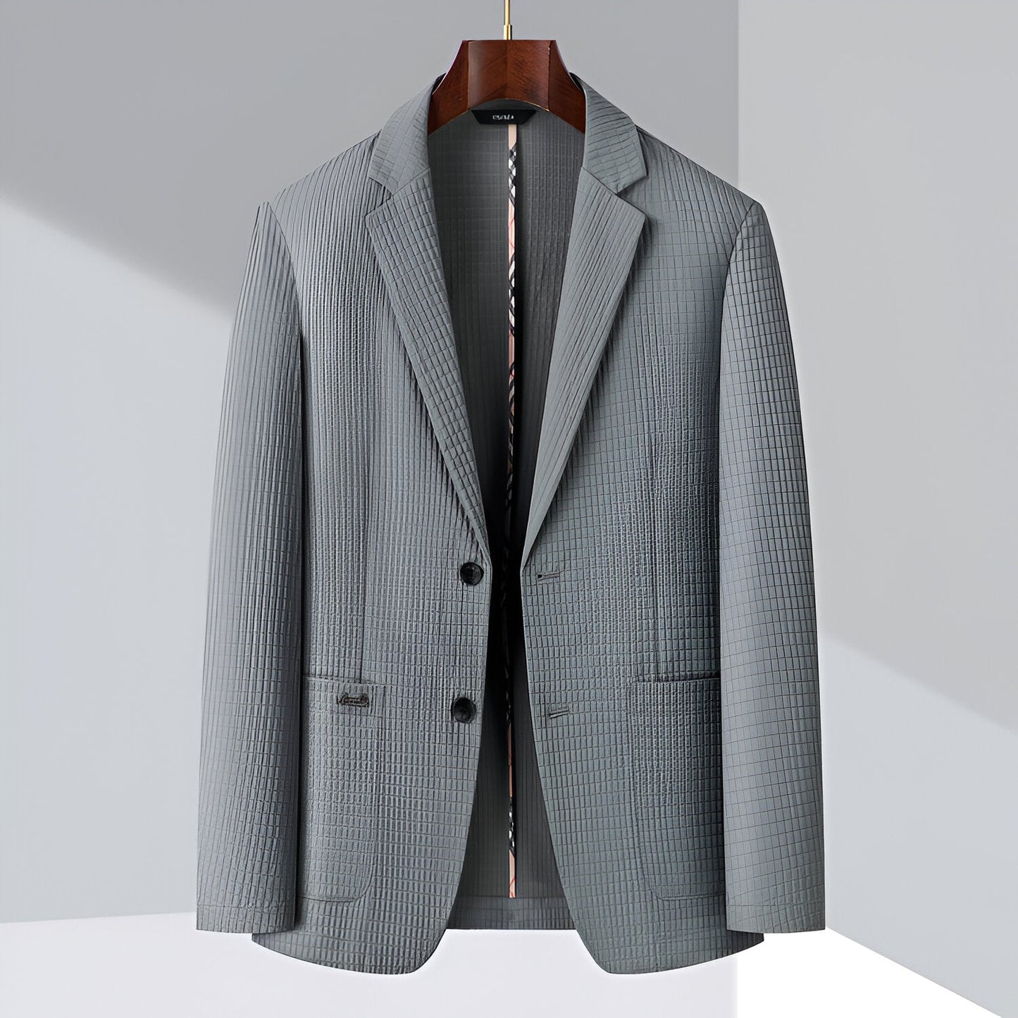 McKay - Moderne blazer met structuur voor heren