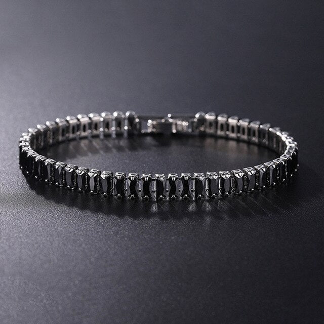 Damesarmband met ronde fonkelstenen in tennisstijl