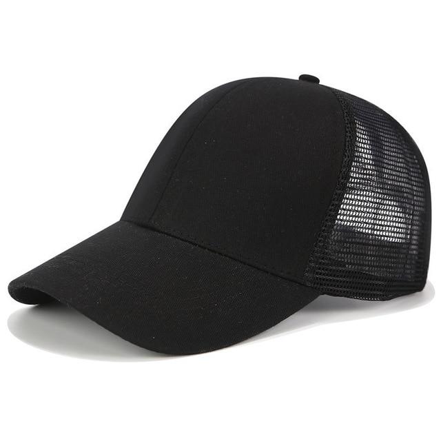 Handige baseball cap voor paardenstaart - dames pet