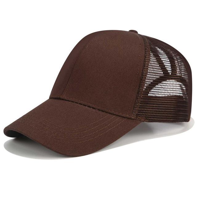 Handige baseball cap voor paardenstaart - dames pet