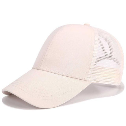 Handige baseball cap voor paardenstaart - dames pet