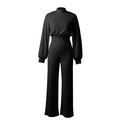 Peony - Jumpsuit met hoge taille en wijde pijpen voor dames