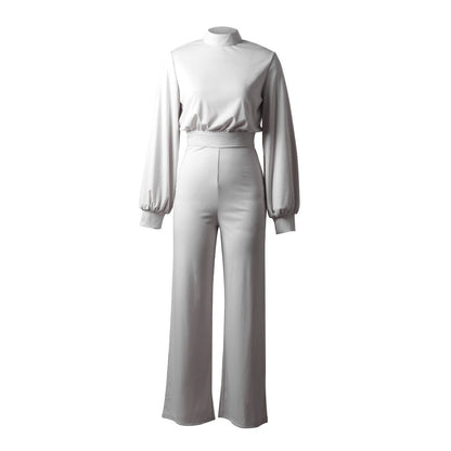 Peony - Jumpsuit met hoge taille en wijde pijpen voor dames