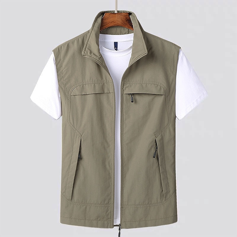 Thilo - Herenbodywarmer met ritssluiting en opstaande kraag