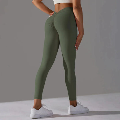 Scrunch compressie yoga gym fitness leggings