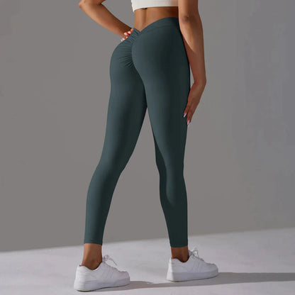 Scrunch compressie yoga gym fitness leggings