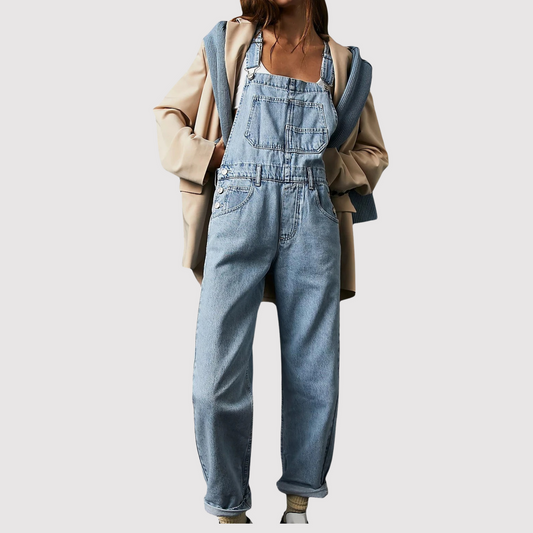 Morgana - Relaxed fit denim tuinbroek voor dames