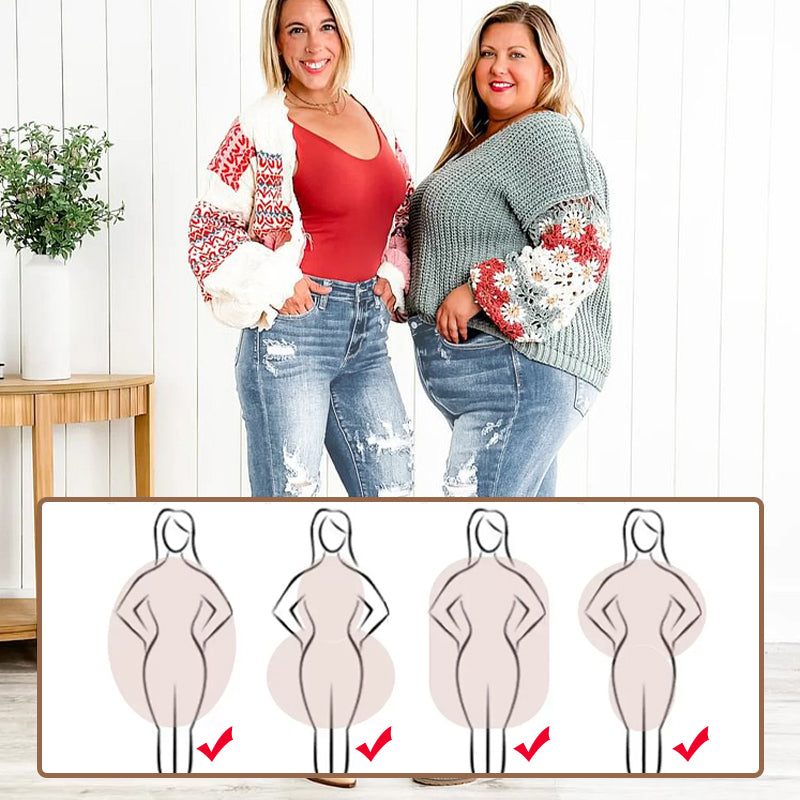 Shape 'n Stretch - Tummy Control Distressed Spijkerbroek dames