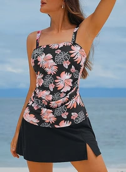 Ondine - Dames tankjurk met plooidetail en split