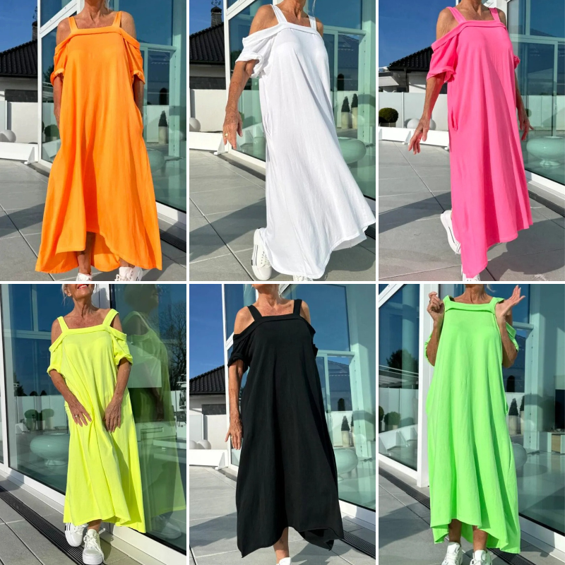 Basia - Losvallende off-shoulder zomerjurk voor dames