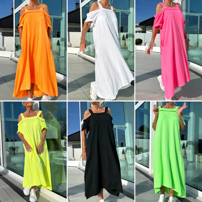 Basia - Losvallende off-shoulder zomerjurk voor dames
