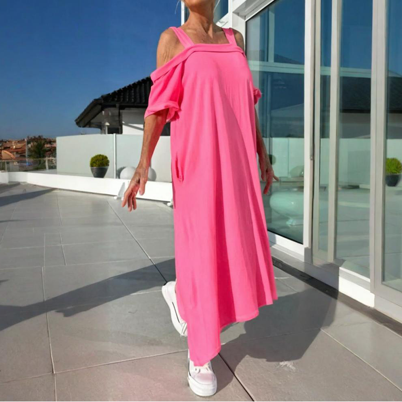 Basia - Losvallende off-shoulder zomerjurk voor dames