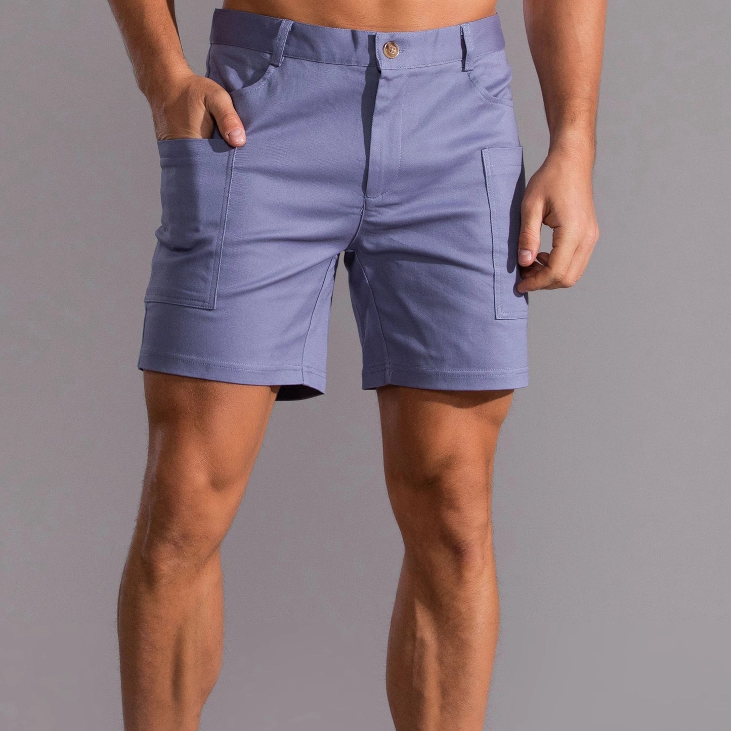 Nereo - Heren cargo short met rechte pijpen