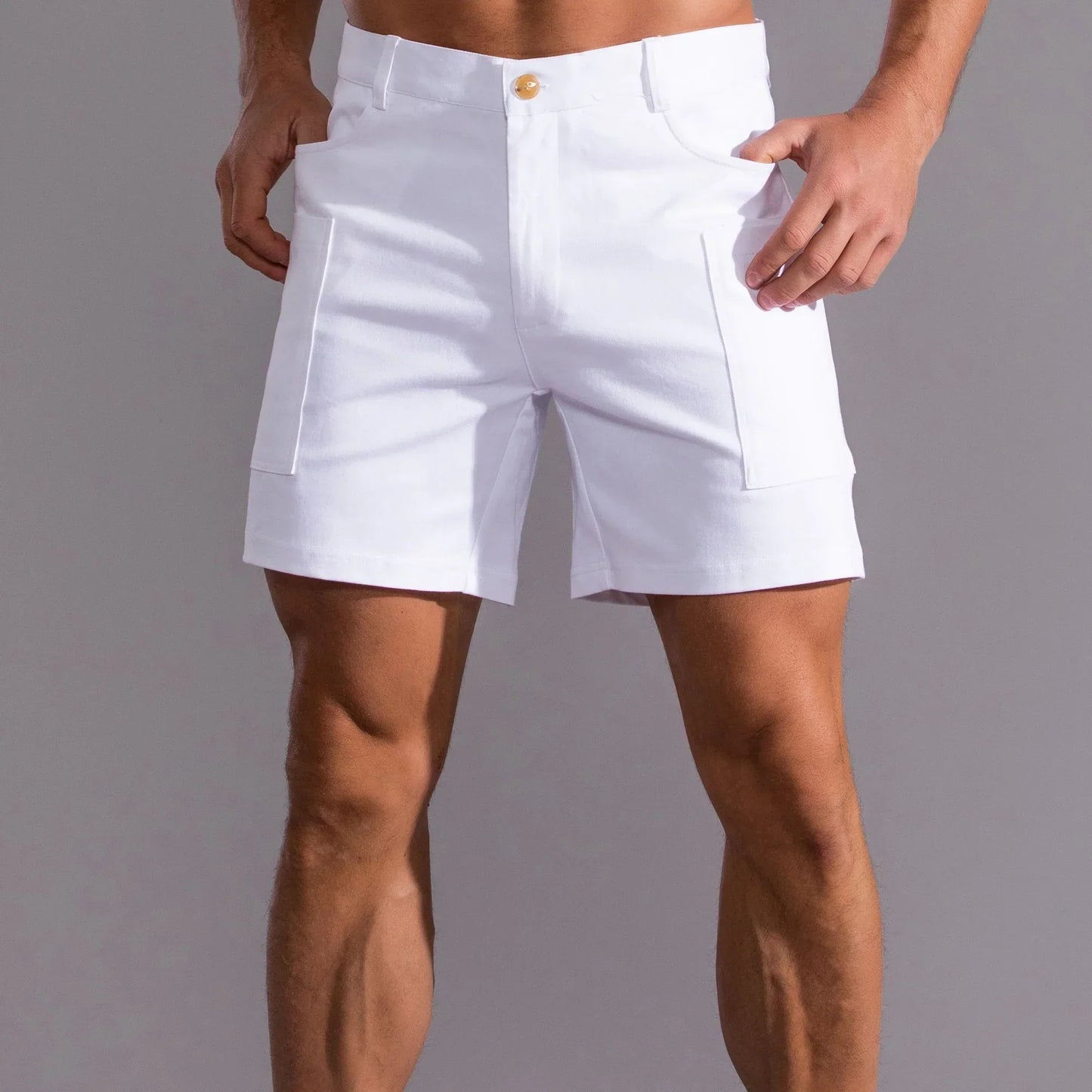 Nereo - Heren cargo short met rechte pijpen